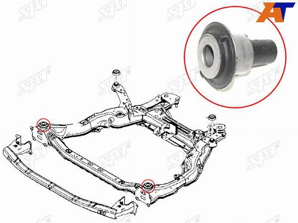 Сайлентблок передней балки передний MAZDA 6 08-13