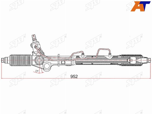 Рейка рулевая Toyota Land Cruiser Prado 96-02 LHD