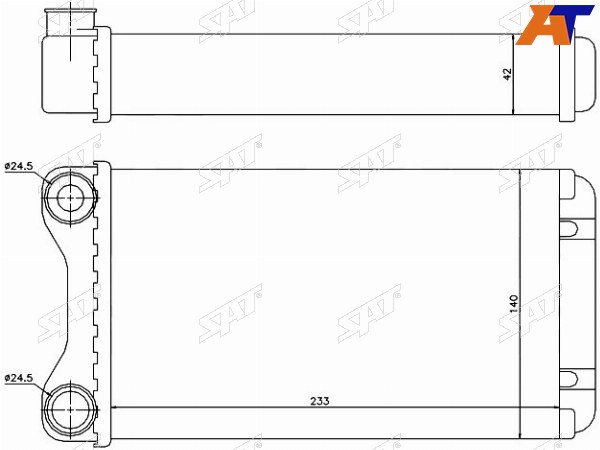Радиатор отопителя салона  AUDI A4S4 00-09SEAT EXEO 09-