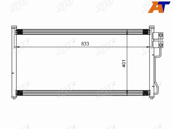 Радиатор кондиционера Ford Expedition 96-02  Lincoln Navigator 97-02