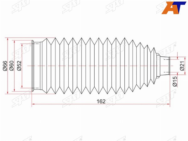 Пыльник рулевой рейки TOYOTA HARRIER 03-JUKE 10 -LEXUS RX300330350 03-06KLUGER 03-07 LH=RH