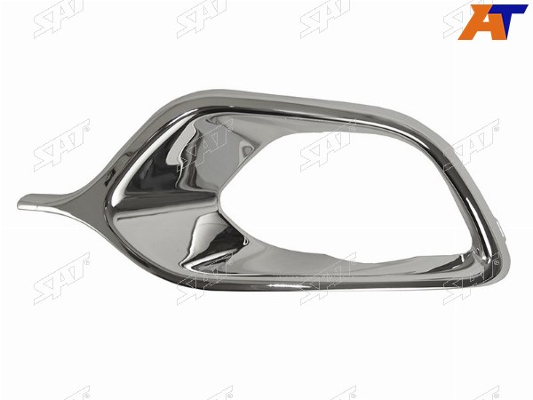 Накладка оправы ПТФ RENAULT LOGAN 14-18 LH хром