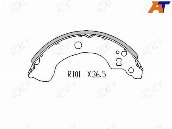 Колодки тормозные зад NISSAN ALMERA&nbsp;II N16E