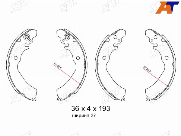 Колодки тормозные барабанные зад MITSUBISHI CARISMA DA 95-06LANCER VII 92-00LANCER VIII 95-03 MIR