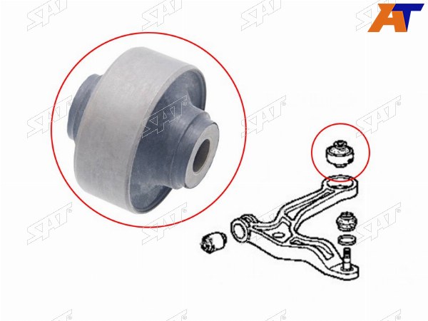Сайлентблок RR переднего рычага HONDA PILOTYF1 ACURAMDX YD1 01-06