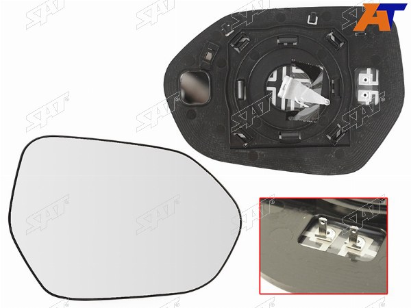 Полотно зеркала TOYOTA CAMRY 18- RH сферическое с обогревом