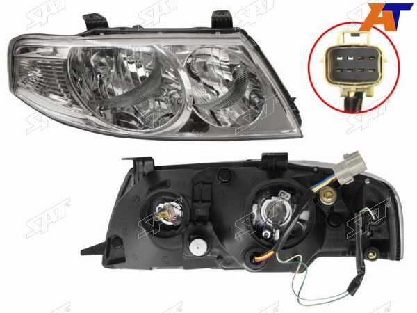 Фара NISSAN ALMERA CLASSIC 07-12 RH EURO