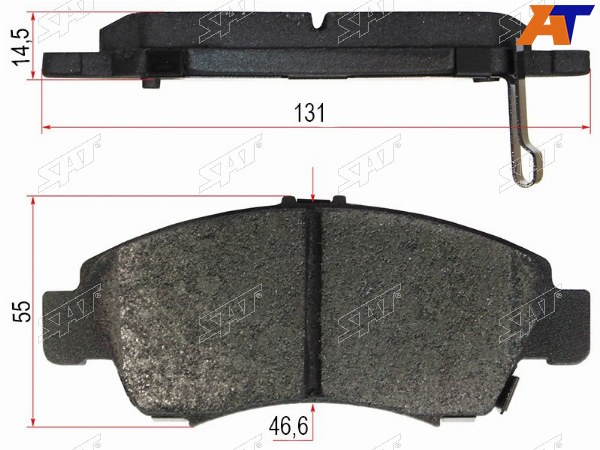 Колодки тормозные перед HONDA CIVIC EKEJES1 95-05FIT GD34 4WD 01-07