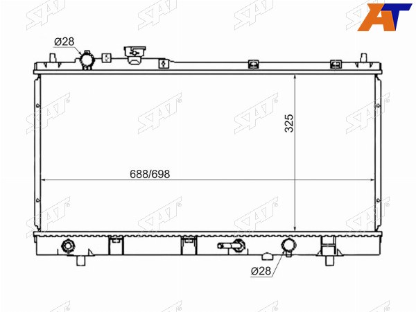 Радиатор Mazda 323 98-03  Familia 98-08  Familia S-Wagon 98-04  Protеgе 98-04