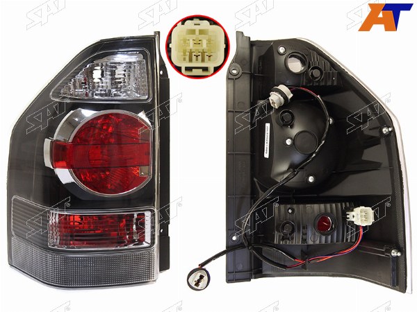 Фонарь задний MITSUBISHI PAJERO 03-06 LH чёрный