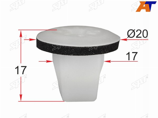 Клипса под винт MAZDA (1 шт.)