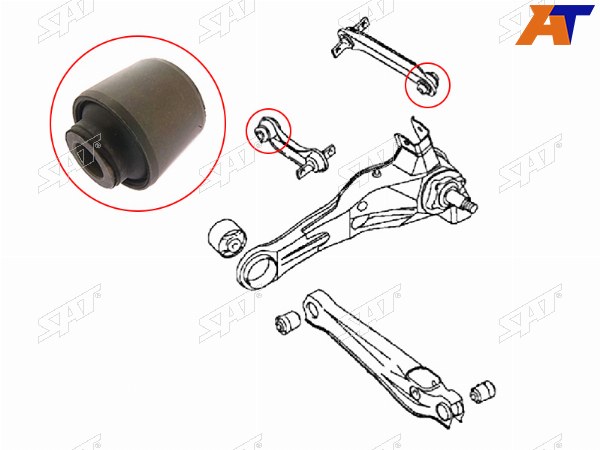 Сайлентблок заднего поперечного рычага INFINITI FX4535 02-08MITSUBISHI CARISMA 95-03GALANT 06-12