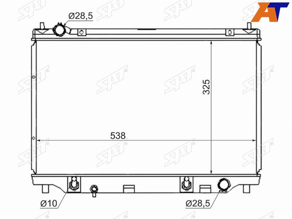 Радиатор Mazda Demio 02-07  2 02-07  Verisa 04-15