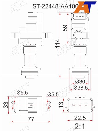 Катушка зажигания NISSAN C35R34Y34 RB20DERB25DE 97-