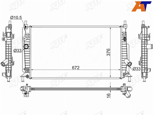 Радиатор Mazda 3 08-13  Axela 09-13