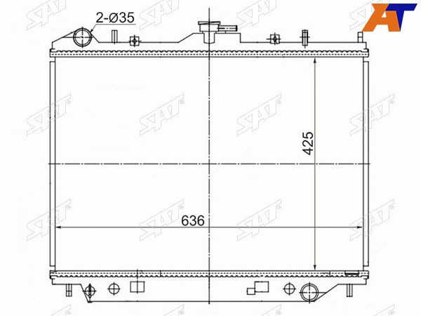 Радиатор Great Wall Hover H3 10-16  Hover H5 11-16  Hover H6 12-16