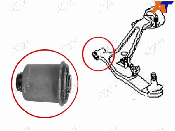 Сайлентблок FR переднего нижнего рычага NISSAN X-TRAIL 00-06