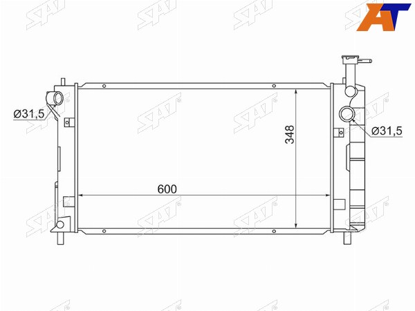 Радиатор Toyota Prius (NHW10) 97-03