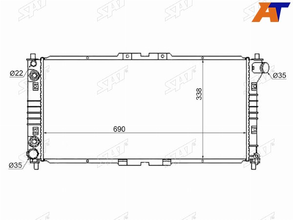 Радиатор Mazda 626 92-02  Capella 94-02