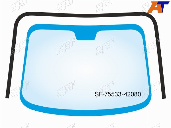 Молдинг лобового стекла (П-образный) Toyota RAV4 (XA50) 18-