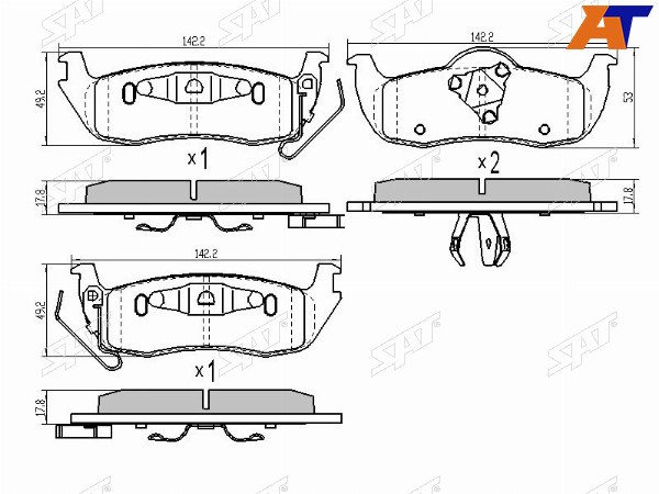 Колодки тормозные зад INFINITI QX56 VK56DE JA60