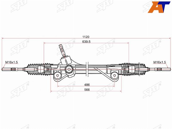 Рейка рулевая TOYOTA HIGHLANDER 07-13 LHD