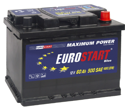 EUROSTART EB600 Аккумулятор АКБ-60 а/ч Bluer п/п 460А (242х175х190) R+