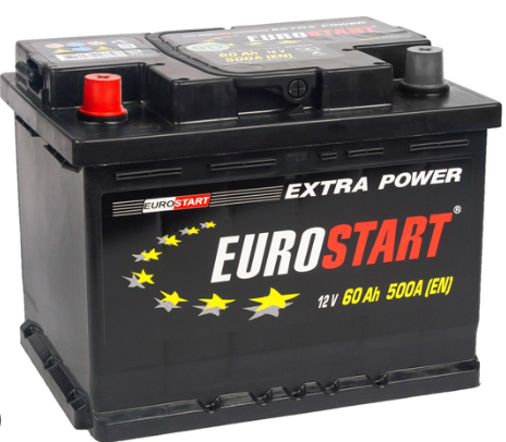 EUROSTART EU600  Аккумулятор 60Ah 520A R+ 242x190x175