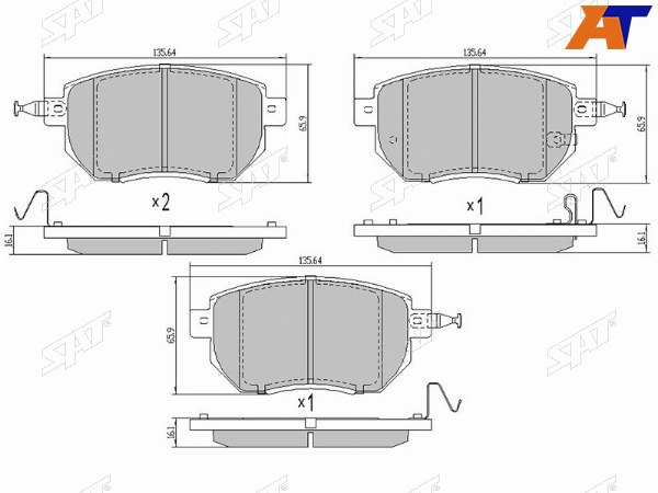 Колодки тормозные перед INFINITI FX4535 S50 -2006 NISSAN MURANO Z50