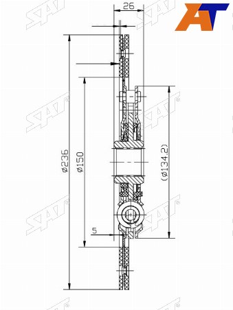 Диск сцепления TOYOTA DYNA RZY220230HIACE REGIUS LH11
