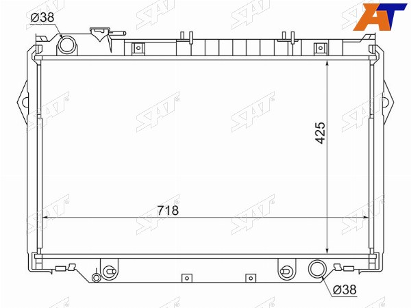 Радиатор Toyota Land Cruiser (J80) 89-97