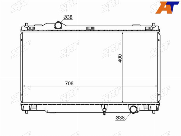 Радиатор Lexus GS300 05-12  GS350 05-11  GS430 05-07  GS450h 05-12  Toyota Mark X 06-19