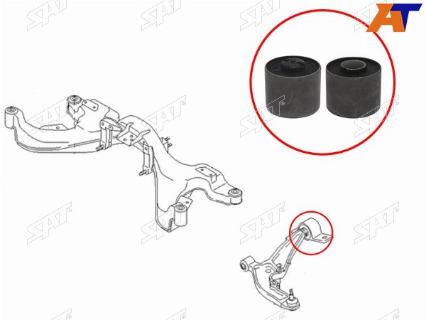 Сайлентблок переднего нижнего рычага задний NISSAN MAXIMACEFIRO 98-06INFINITI I30I35 99-04SERENA