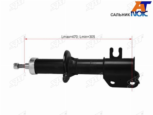 Стойка передняя CHEVROLETDAEWOO MATIZSPARK 98-05 LH