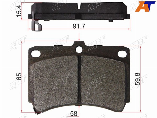 Колодки тормозные перед MAZDA DEMIO DWKIA RIO 00-05