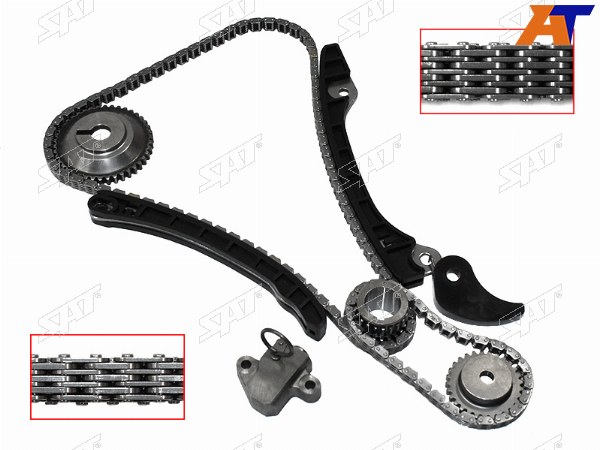 Комплект цепи ГРМ NISSAN HR151620DE NOTEQASHQAITIIDA 04-