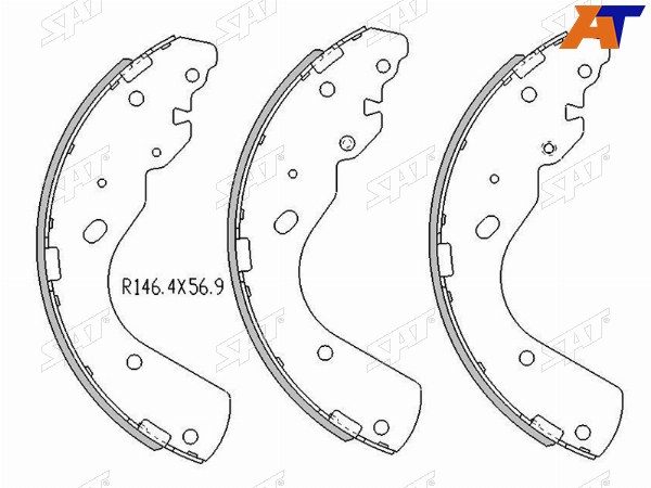 Колодки тормозные зад MAZDA BT-50 96-12FORD RANGER 99-