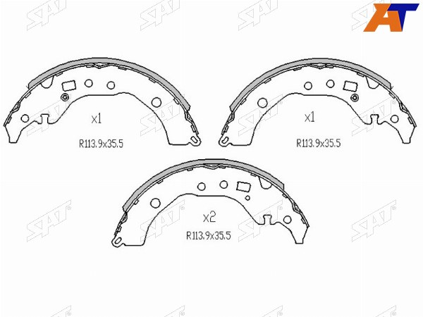 Колодки тормозные барабанные зад TOYOTA ISTPREMIORACTISFIELDER 07-