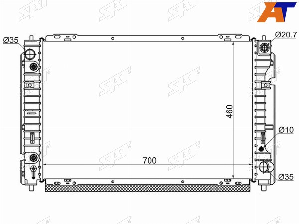 Радиатор Ford Escape 00-12  Maverick 00-07  Mazda Tribute 00-07