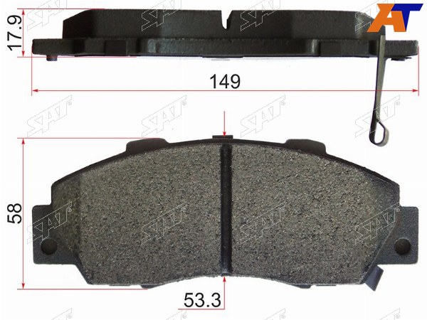 Колодки тормозные перед HONDA CR-V RD12 MTMCIVIC EK9 TYPER 95-02STEPWGNS-MX 96-ODYSSEY 94-HR-V