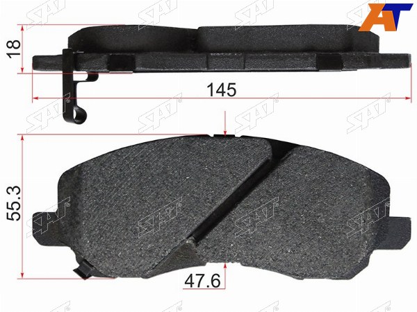 Колодки тормозные перед MITSUBISHI OUTLANDER 05-12COLT CY2A 07-LANCER CS5 00-07