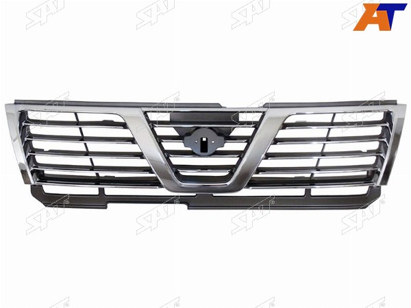 Решетка радиатора NISSAN PATROLSAFARI 97-01 черная с хромом