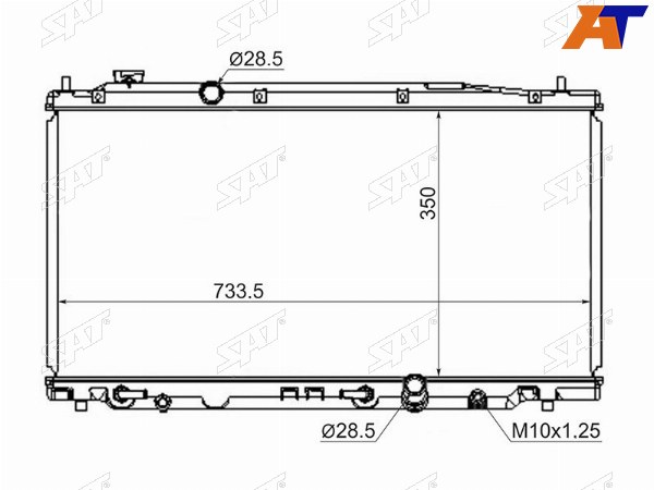 Радиатор Honda Fit 07-13  City 08-14  Jazz 08-15