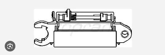 HANS PRIES 108624755Ручка двери AUDI 100 80 B3 B4 A6