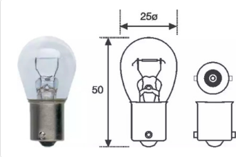 MAGNETI MARELLI 008506100000 Лампа P21W 12V
