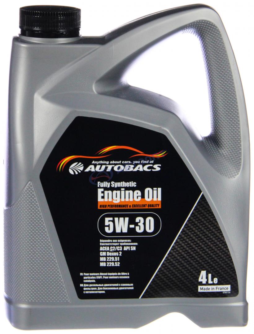 Масло моторное Autobacs Engine Oil 5W30 [SN] синтетическое 4л