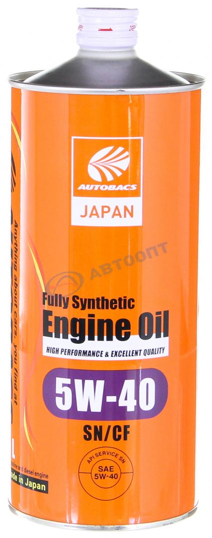 Масло моторное Autobacs ENGINE OIL FS 5W40 [SN] синтетическое 4л (металлическая канистра)