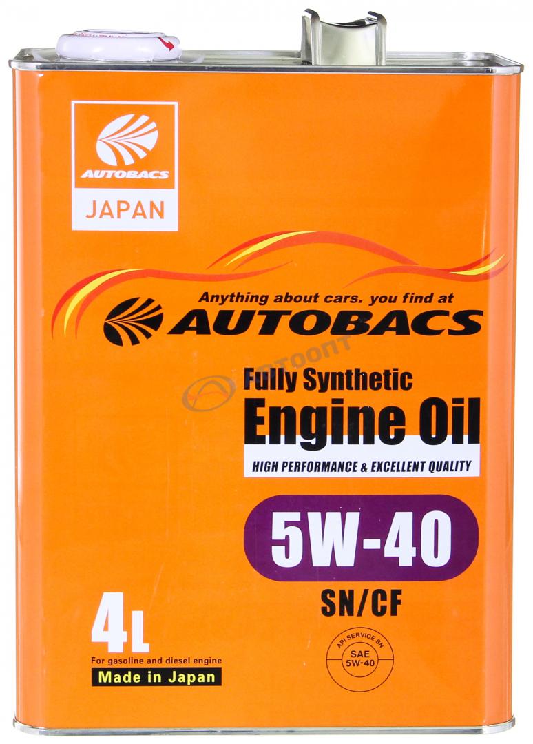Масло моторное Autobacs ENGINE OIL FS 5W40 [SPCF] синтетическое 1л (розлив)