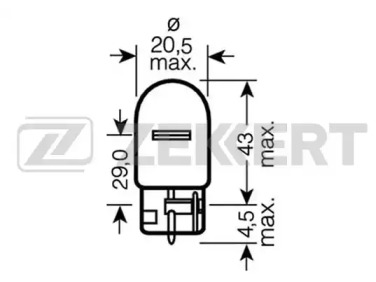 ZEKKERT LP1121 лампа W21W