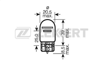 ZEKKERT LP1122 лампа W21/5W